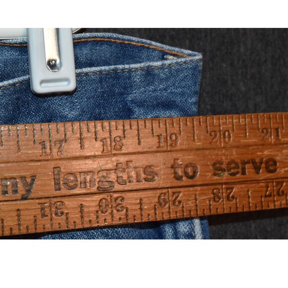 Wrangler Cowboy Men's 40x30 Distressed Western Denim Jeans - Picture 6 of 8